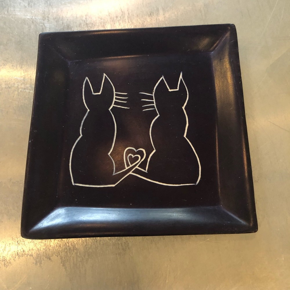 Cat lovers jewelry tray.